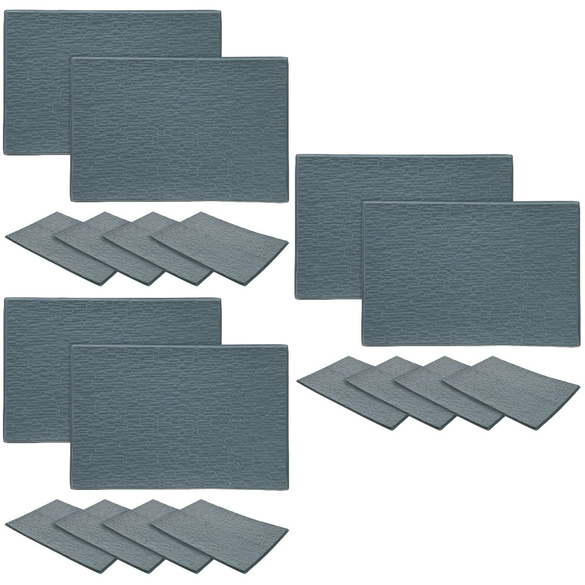 18 Sheets Mini Roof Tile Models Lifelike Small Roof Tiles Sand Table ...