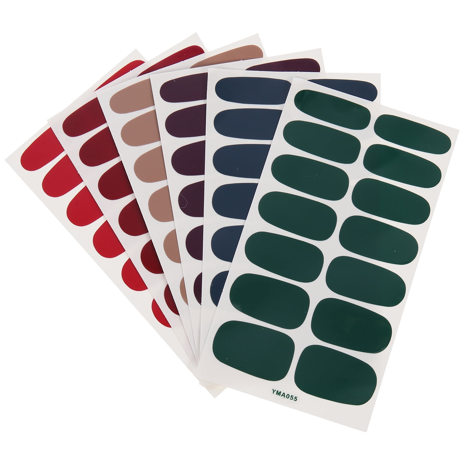 18 Sheets of Full Nail Polish Stickers Fresh Nail Strips Nail Art