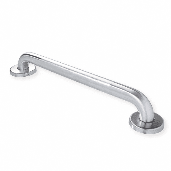 GBS Ada Anti Slip Peened Handicap Grab Bar for Shower, Stainless Steel, 18"