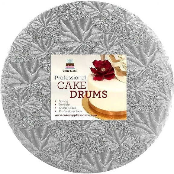 18" Silver Round Drum, 1/2" thick, single unit