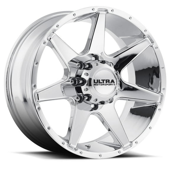 18" Silver Tempest 205 Wheel by Ultra Wheel 205-8987C+12 Fits 2015 Ford F-250 Super Duty