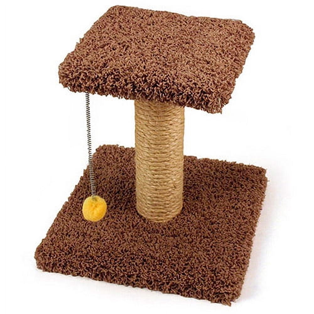 18" Sisal Scratching Post With Perch And