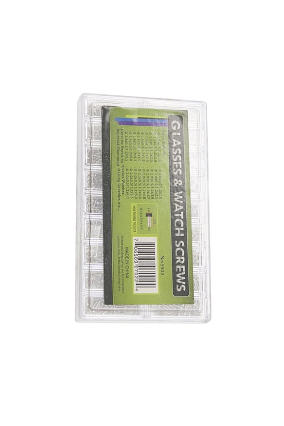 18 Sizes Stainless Steel Watch Mini Screw Assortment Repair Glass Watch Back Watch Movement Replacing Spare Part