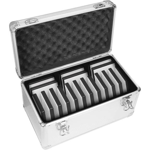 18-Slot Cell Phone Storage Box, Portable Design for Carrying and Transportation, Water Resistant, Cell Phone Organizer and Protective Box