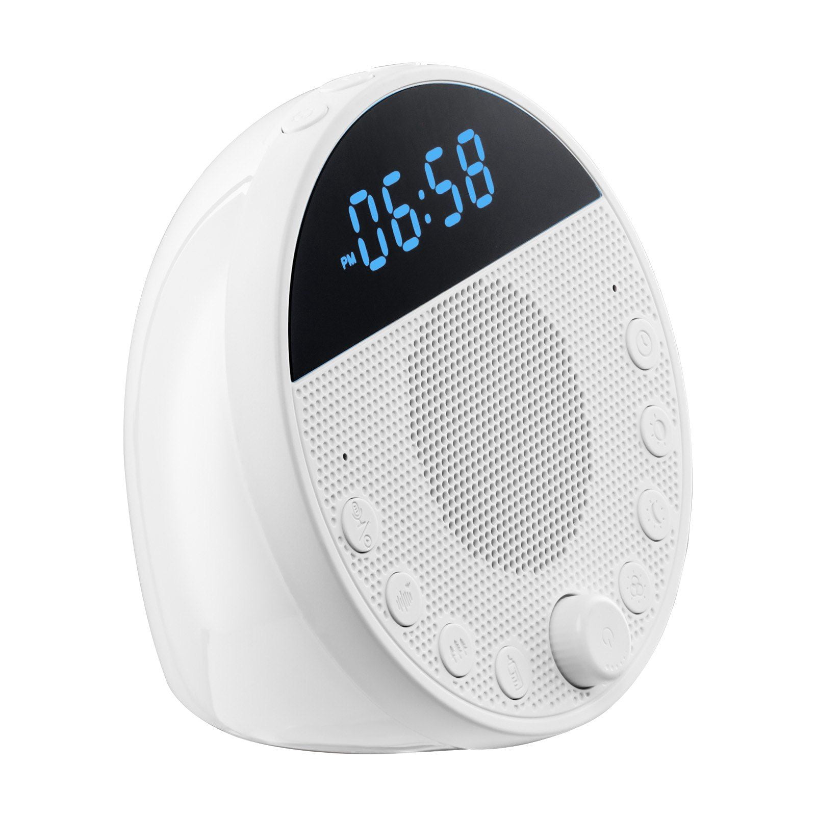 18 Soothing Sleep Sounds 7 Color Night Light 6 in 1 White Noise Sleep Aid Machine with Dual Alarm App Control Auto Shutoff Timer Memory Function for Baby Adult Family Office Travel