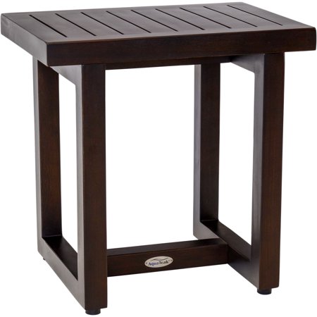 18" Spa™ Mocha Teak Shower Bench