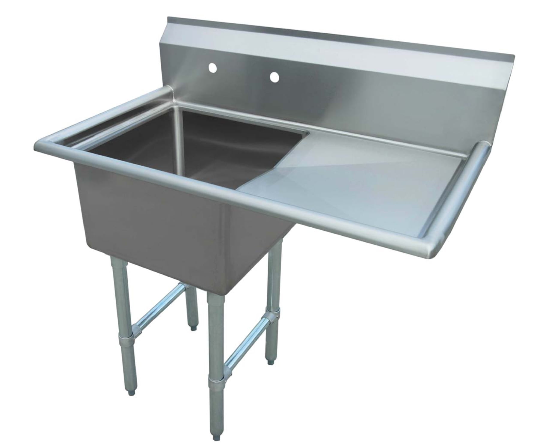 18" Stainless Steel Sink Right Compartment Commercial Kitchen