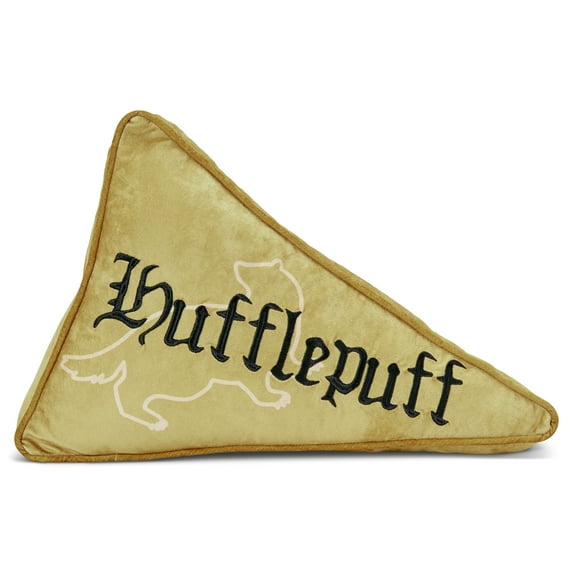 Harry Potter Hufflepuff Stone Washed Velvet Pennant Pillow 18"