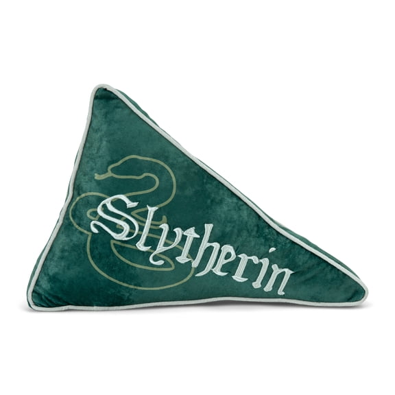 Harry Potter Slytherin Stone Washed Velvet Pennant Pillow 18"