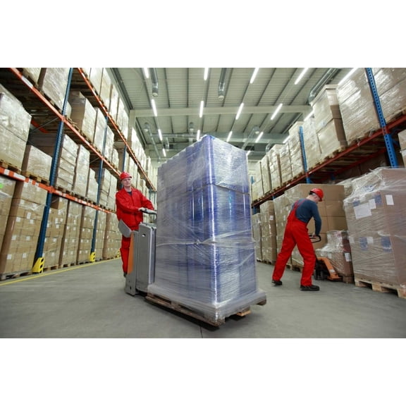 18" Stretch Film/Wrap 1500 feet 7 Layers 80 Gauge Industrial Strength up to 800% Stretch 20 Microns Clear Durable Adhering Packing Moving Heavy Duty Shrink Film Box of 4