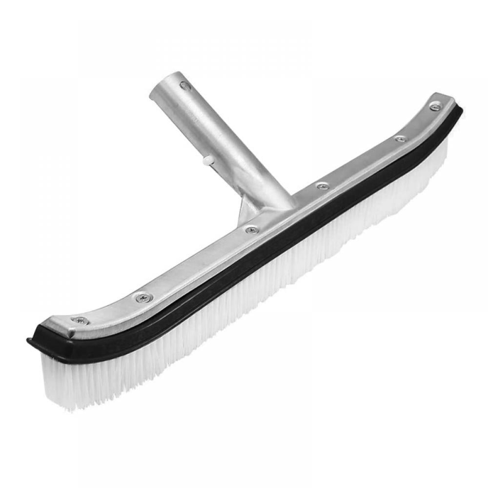 18" Swimming Pool Brush, Pool Algae Brush Head with Aluminum Back and