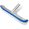 thumbnail image 1 of 18" Swimming Pool Wall & Tile Brush - Heavy Duty Vinyl Polished Aluminum Back - Cleans Walls, Tiles, and Floors with Nylon Bristles Brush Head and EZ Clips (Pole not Included), 1 of 7