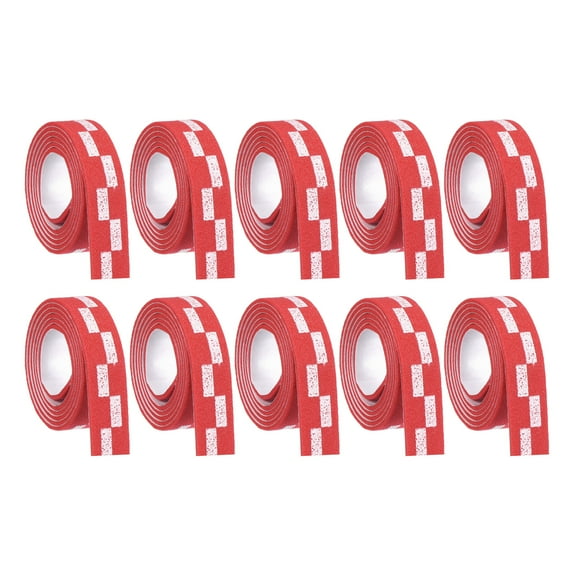 18" Table Tennis Side Tape Ping Pong Edge Tape Protect the Edges of Rubber and Blade, Red 10 Pack