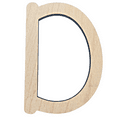 thumbnail image 1 of 18" Tall BIRCH Wood Letter D | 1/4" Thick | Wood Craft Letter | Krafty Supply Lego House Font | Script Font, 1 of 3