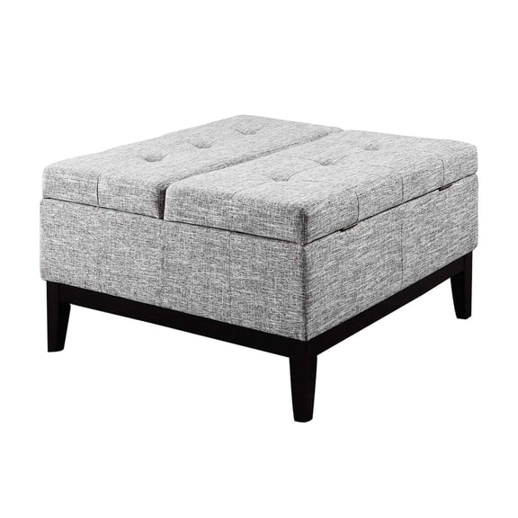 18" Tall Dual Lift Coffee Table with Storage | Comfortable Seating and Storage for Living Room | Sturdy Manufactured Wood Frame with Plush Upholstery | Solves Lack of Storage Space