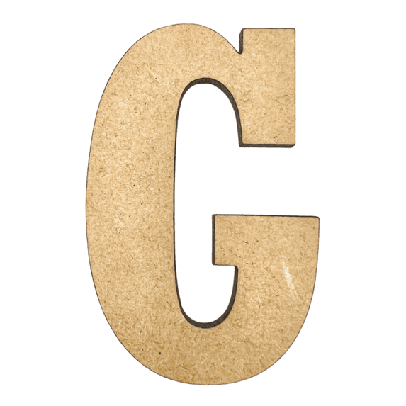 18" Tall MDF Letter G | 1/4" Thick | Krafty Supply Letters | RockTimes