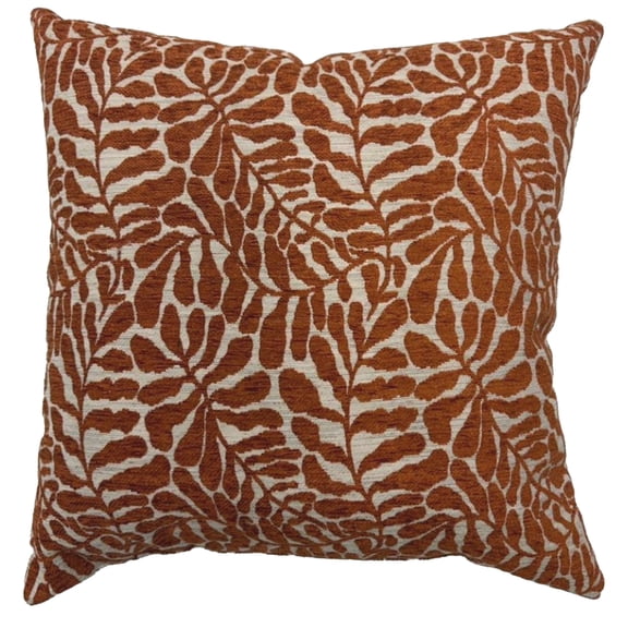 18" Terra Cotta Floral Throw Pillow by Ashland - Spring Home Decor