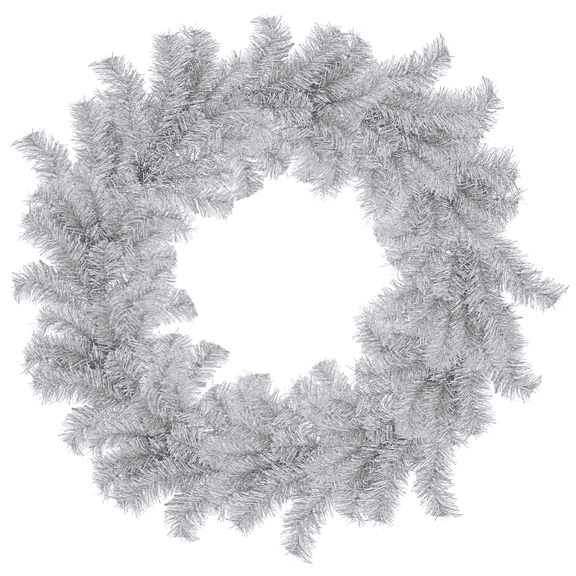 18'' Tinsel Christmas Wreath Hand-Made Artificial PVC Winter Holiday Door Wall