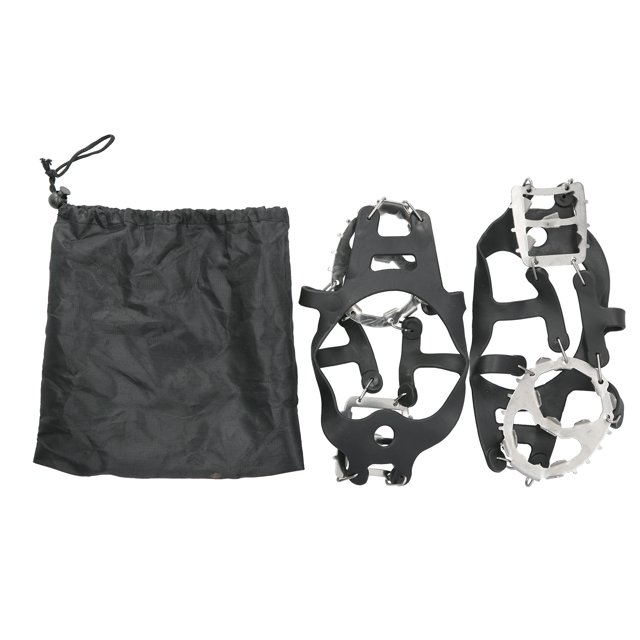 18 Tooth Snow ice Spiked Cleats Crampons for Hiking Boots Anti Slip