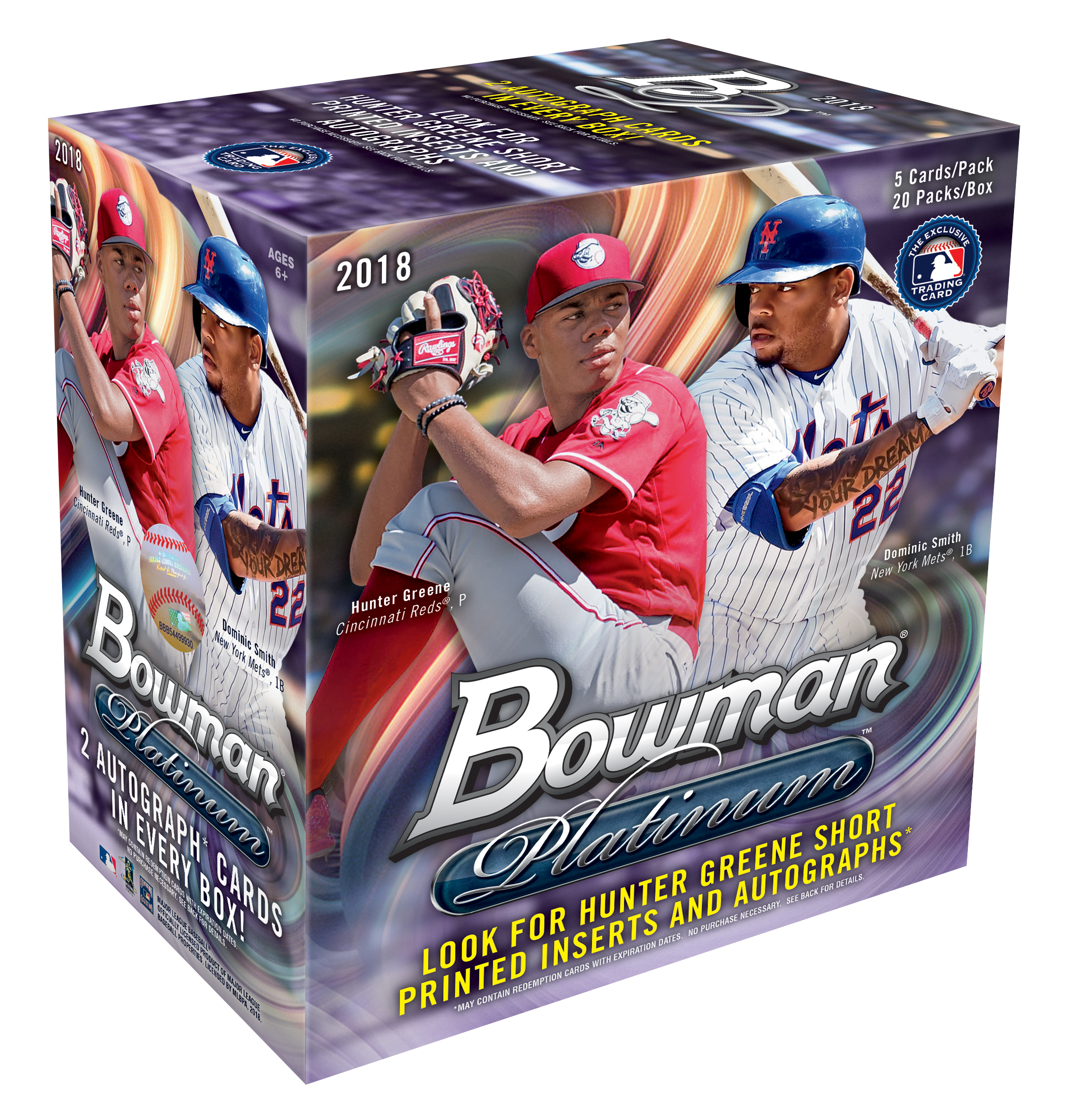 18 Topps Bowman Platinum MLB Baseball Hobby Box Trading Cards - image 1 of 1