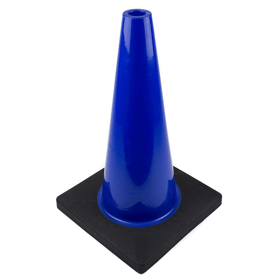 18" Traffic Cones, Plain - Blue / 12