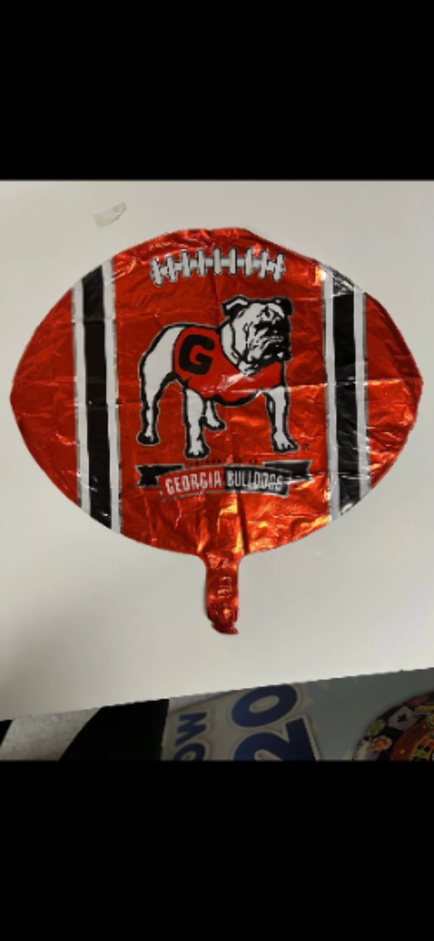 18" UNIVERSITY OF GEORGIA Bulldogs Orange Football Balloon Party Supplies Decorations Foil Mylar Balloon