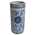 thumbnail image 1 of Red Lantern 18" Umbrella Stand - Blue and White Floral, 1 of 7