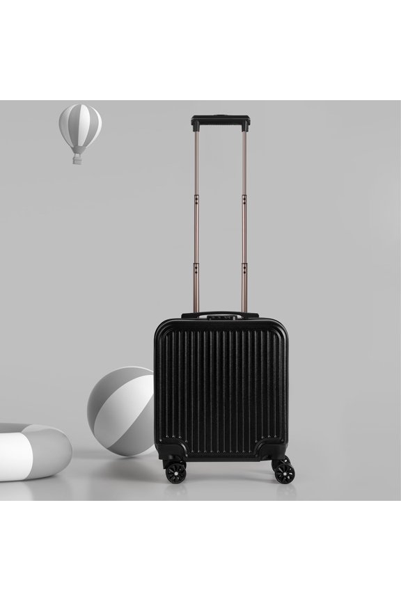 18" Underseat Carry On Luggage with Wheels Hard Shell Mini Small Suitcase