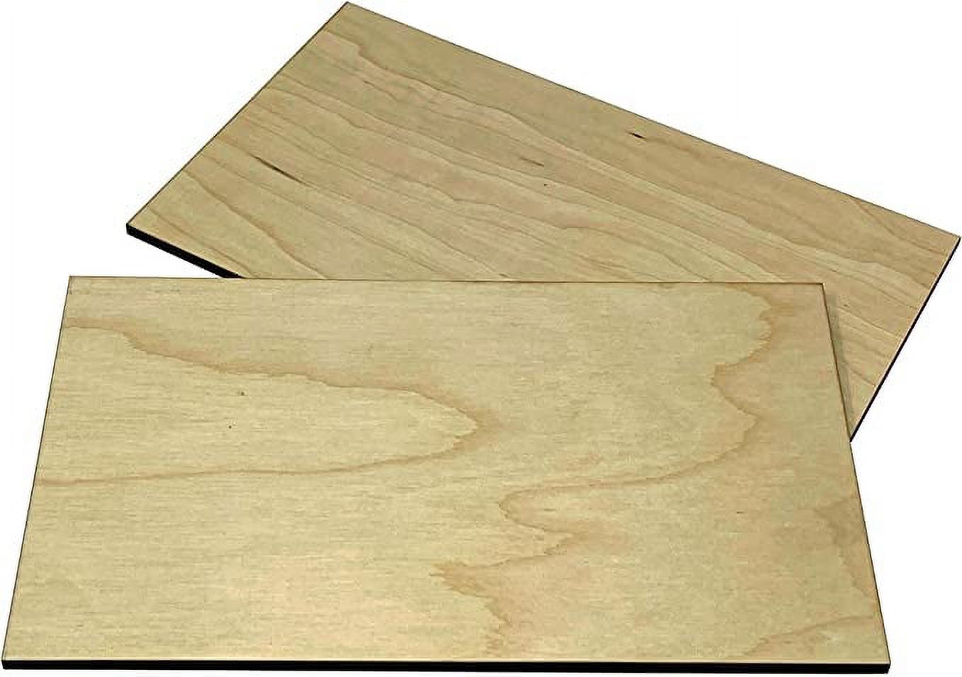 18 Unfinished Wood Rectangles - Pack of 5 , Birch Plywood , Rectangular Wood  Cutouts , Blank Rectangle Boards - DIY Arts & Crafts , Painting ,  Pyrography , School Projects 