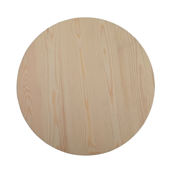 18" Unfinished Wooden Circle Plaque by Make Market