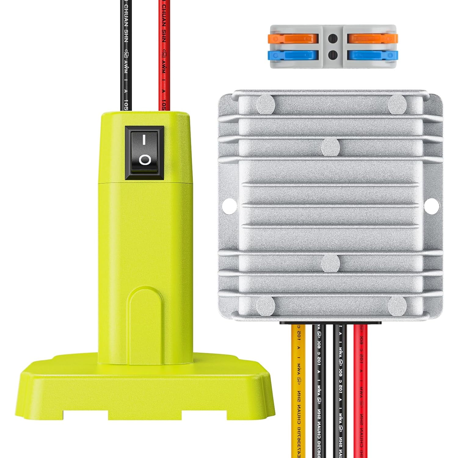TPDL Convertitore step down da 18 V a 12 V per batteria Makita da 18 V, 5 V-12 V 10 A, adattatore per accendisigari per l'aggiornamento di utensili elettrici, nastri luminosi a