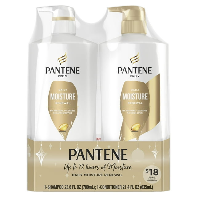 (18 VALUE) Pantene Shampoo and Conditioner set for Dry Hair, Daily