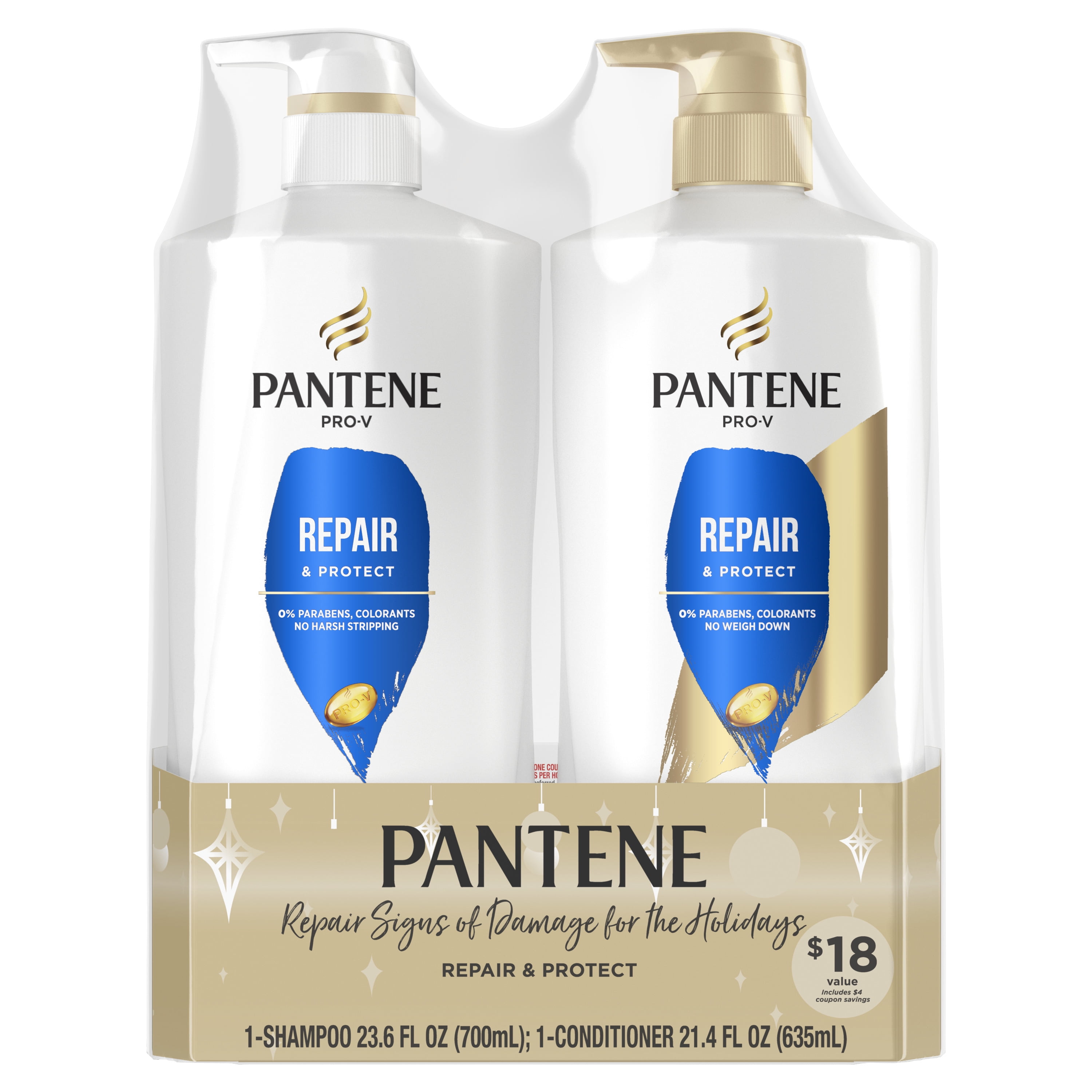 (18 VALUE) Pantene Shampoo and Conditioner set for damaged hair