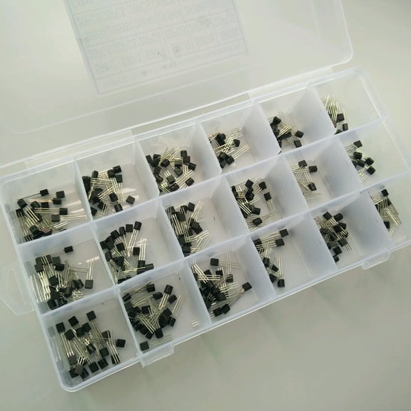 18 Values 360pcs (S9012~A733) C1815 A1015 MPA42 MPA92 C945 A733 NPN PNP TO-92 Triode Silicon Transistor Assortment Set