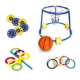 thumbnail image 1 of Swimline 18” 4-In-1 Fun Pack Swimming Pool Games - Basketball, Ring Toss, Dive Rings and UFOS -, 1 of 5