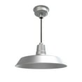 thumbnail image 1 of 18" Vintage Pendant Barn Light in Silver, 1 of 4