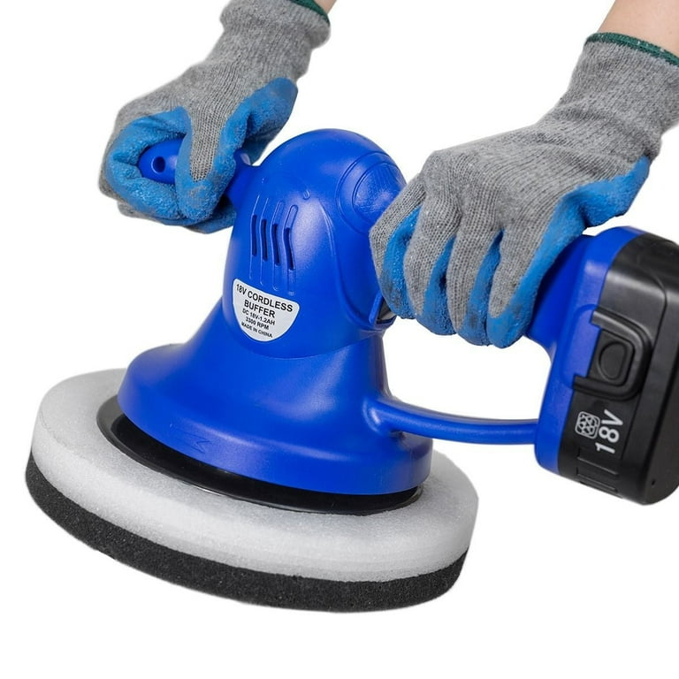 18 Volt Cordless Battery Powered Auto Polisher Buffer Walmart