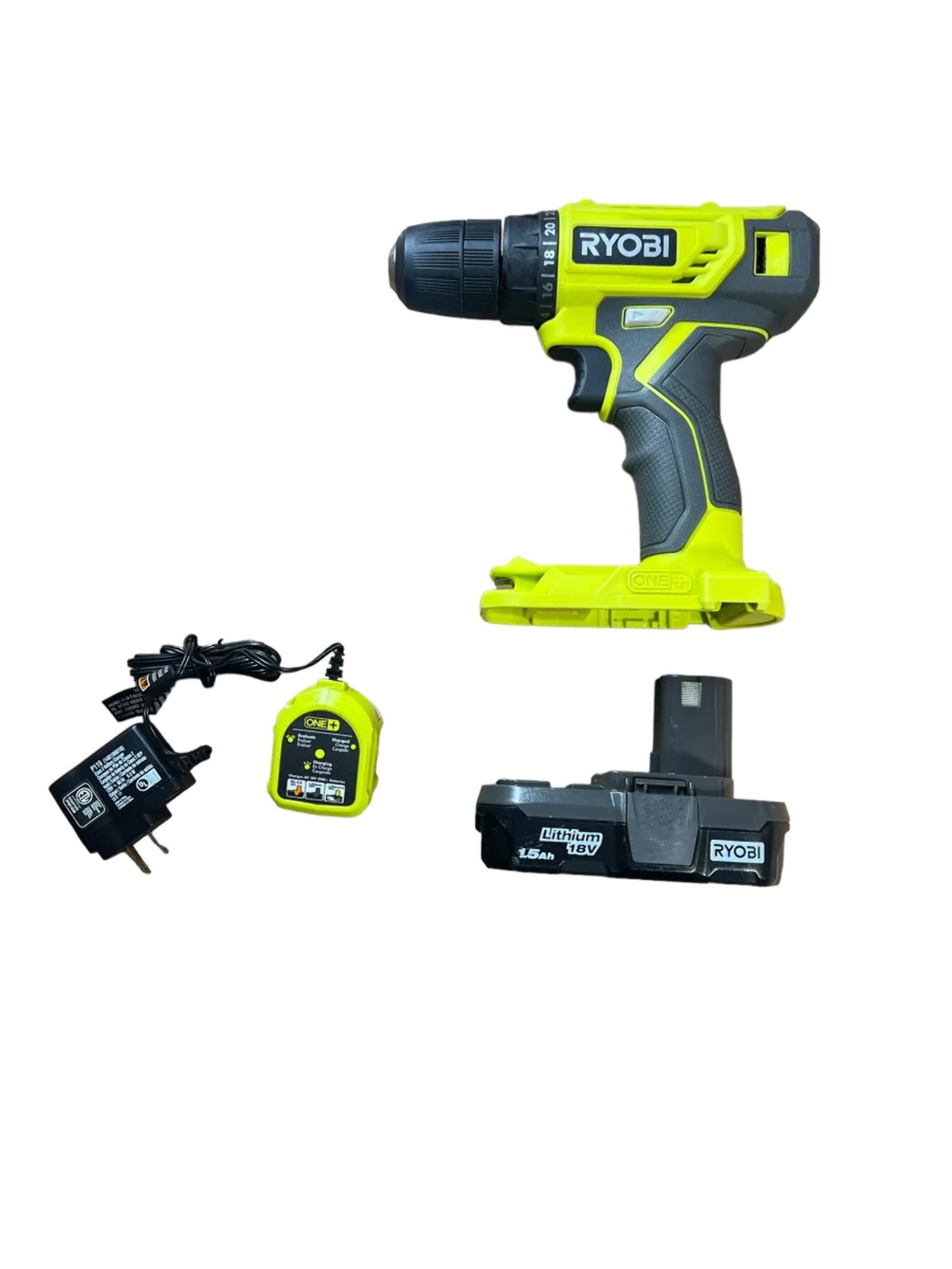 18 Volt ONE Cordless 3 8 in. Drill Driver Kit with 1.5 Ah Battery and Charger