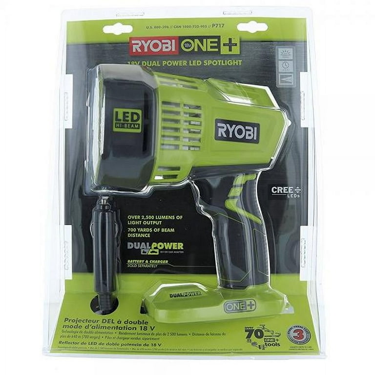 18 Volt ONE Hybrid LED Spotlight Tool Only with 12 Volt Automotive Cord Walmart