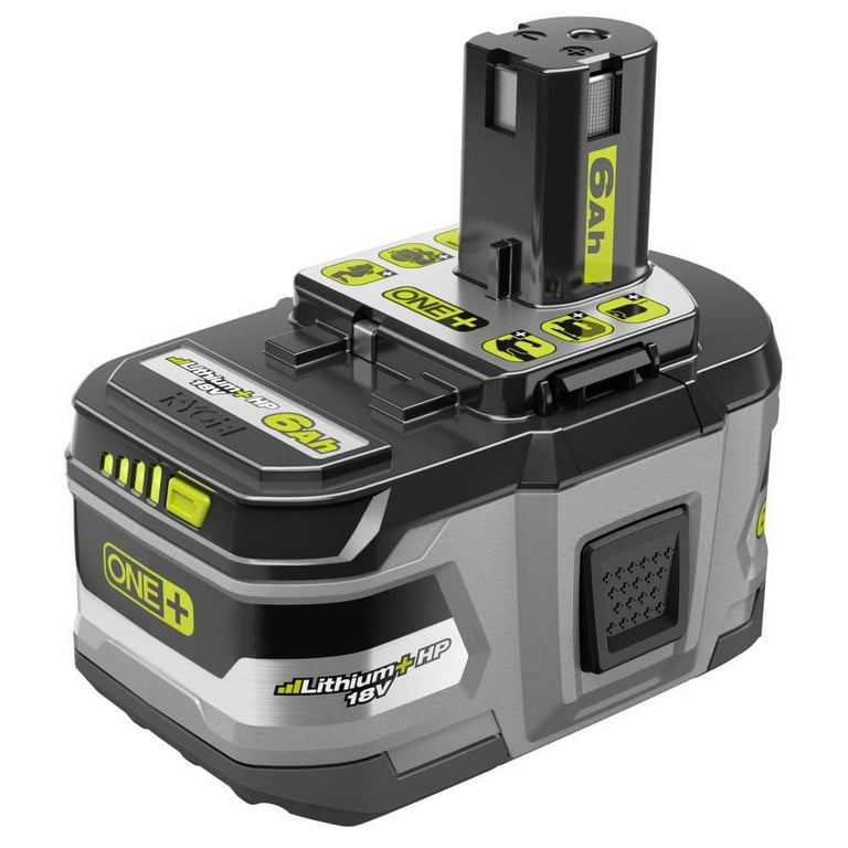 18-Volt ONE+ Lithium-Ion 6.0 Ah LITHIUM+ HP High Capacity Battery 18-Volt ONE+ Lithium-Ion 6.0 Ah LITHIUM+ HP High Capacity Battery