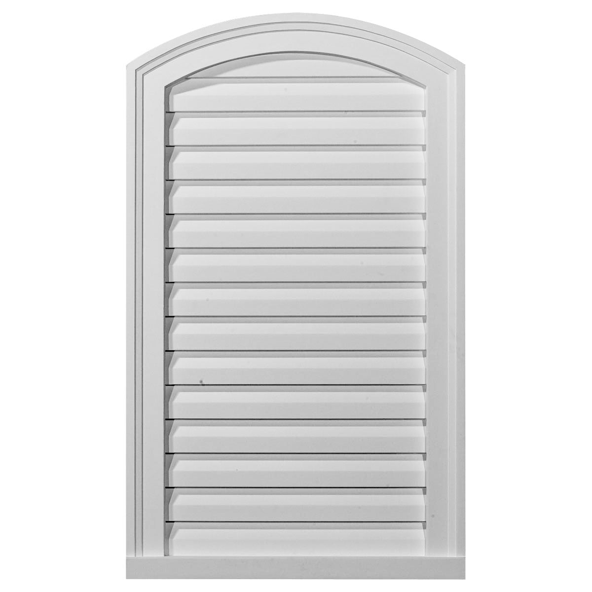 18"W x 16"H Eyebrow Urethane Gable Vent Louver, Non-Functional