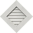thumbnail image 1 of 18"W x 18"H Diamond Gable Vent (24 3/8"W x 24 3/8"H Frame Size): Primed, Non-Functional, Rough Sawn Western Red Cedar Gable Vent w/ Decorative Face Frame, 1 of 12