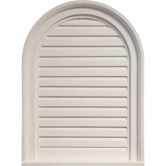 18"W x 24"H x 1 1/8"P, Cathedral Gable Vent Louver, Non-Functional