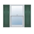 thumbnail image 1 of 18"W x 29"H Lifetime Vinyl, Custom Offset Panel, Raised Panel Shutters, Forest Green, 1 of 16
