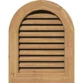 thumbnail image 1 of 18"W x 30"H Round Top Gable Vent (23"W x 35"H Frame Size): Unfinished, Functional, Smooth Western Red Cedar Gable Vent w/ 1" x 4" Flat Trim Frame, 1 of 13