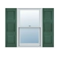 thumbnail image 1 of 18"W x 40"H Lifetime Vinyl, Custom Three Equal Panel, Raised Panel Shutters, w/Shutter-Loks (Per Pair), Forest Green, 1 of 17