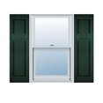 thumbnail image 1 of 18"W x 52"H Lifetime Vinyl, Custom Offset Panel, Raised Panel Shutters, Midnight Green, 1 of 16