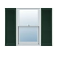 thumbnail image 1 of 18"W x 54"H Lifetime Vinyl, Custom Straight Top All Louver, Open Louver Shutters, w/Shutter-Loks (Per Pair), Midnight Green, 1 of 15