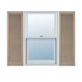 thumbnail image 1 of 18"W x 65"H Lifetime Vinyl, Custom Straight Top All Louver, Open Louver Shutters, w/Shutter-Loks (Per Pair), Wicker, 1 of 15