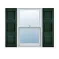 thumbnail image 1 of 18"W x 71"H Lifetime Vinyl, Custom Three Equal Panel, Raised Panel Shutters, w/Shutter-Loks (Per Pair), Midnight Green, 1 of 17
